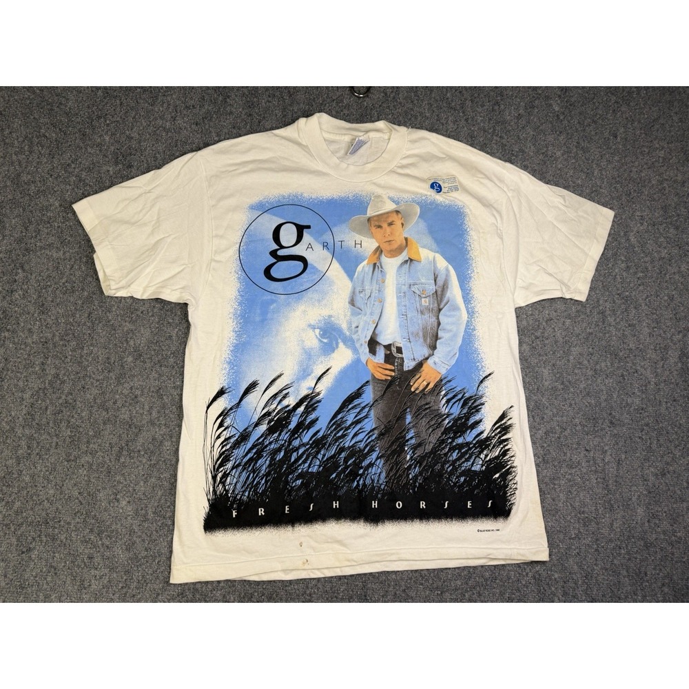 Vintage 1996 Garth Brooks Fresh Horses World Tour T-Shirt Size XL Concert